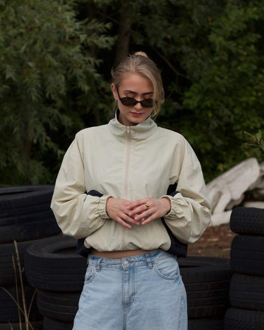 Liv Contrast Windbreaker - Sand