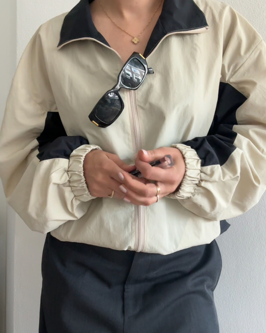 Liv Contrast Windbreaker - Sand