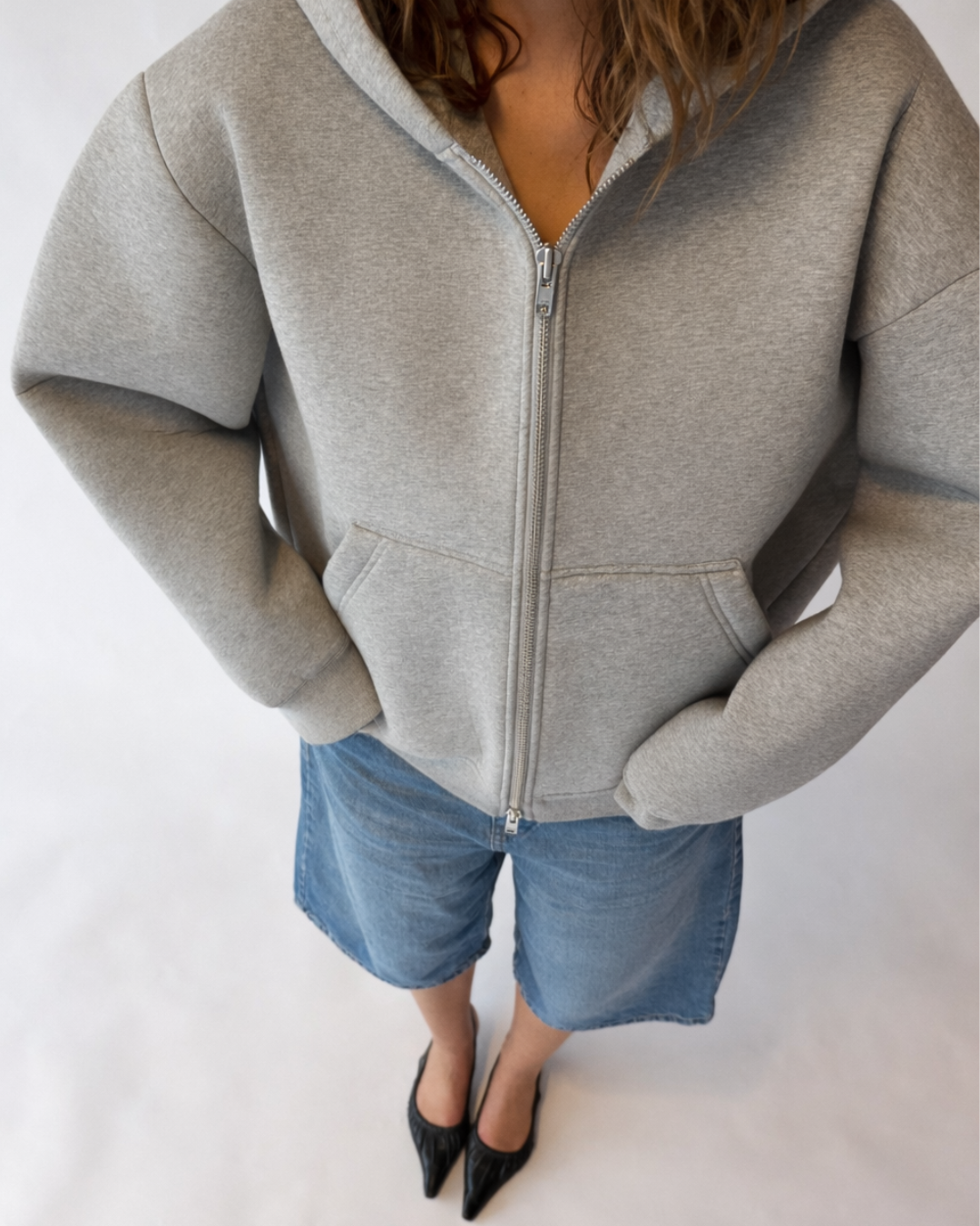 Zoë Oversized Hoodie - Grey