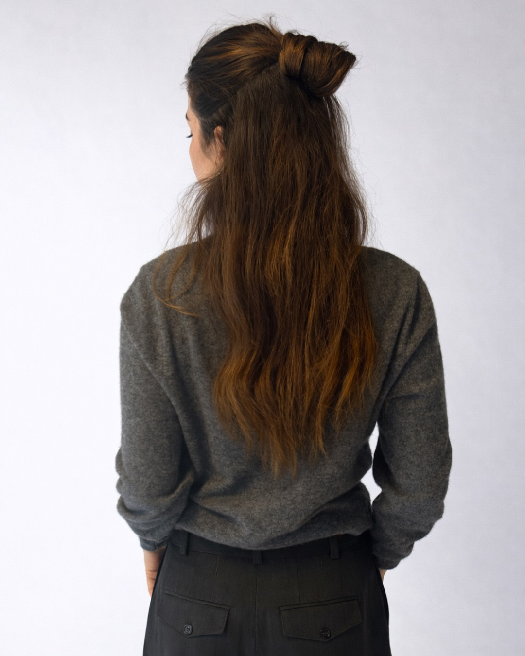 Mila Polo Top - Grey